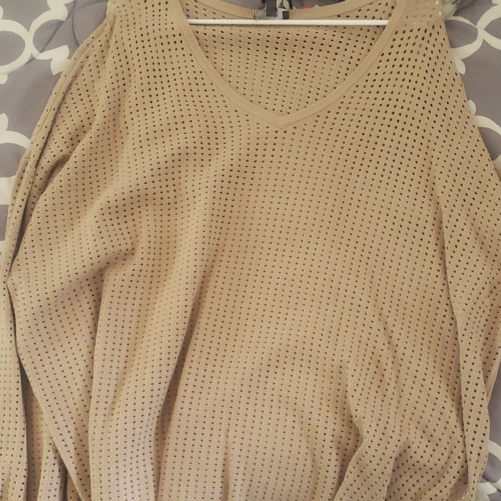 Ninety Beige Women's Jersey Top